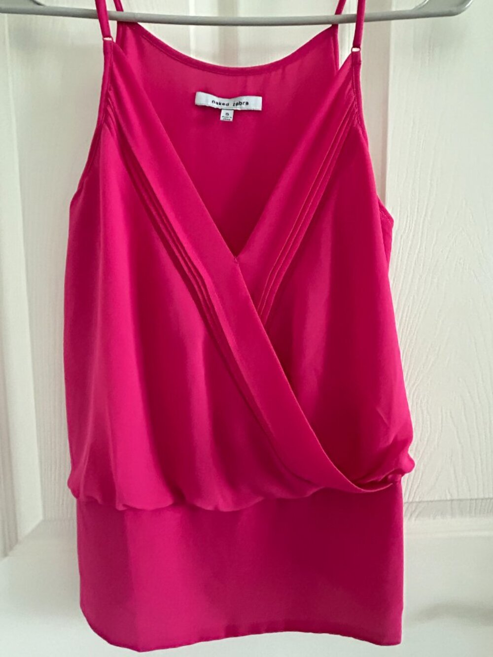 Beautiful Bright Hot Pink tank top from Naked Zebra, Size SMALL Naked Zebra